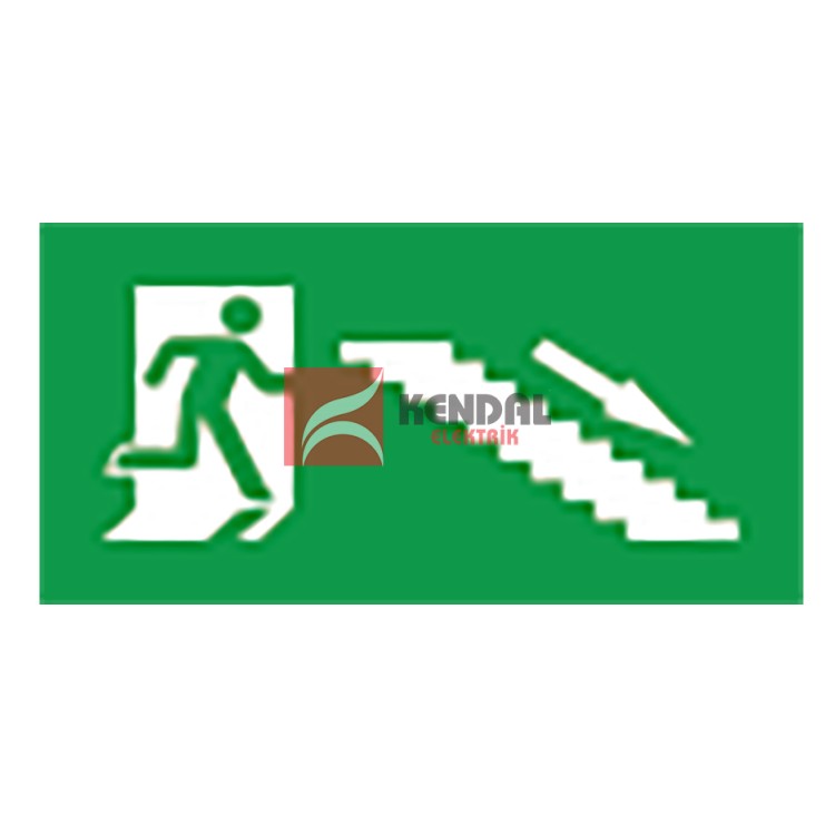 KEXIT208 EXİT ACİL ÇIKIŞ ARM. LED MERDİVEN AŞAĞI