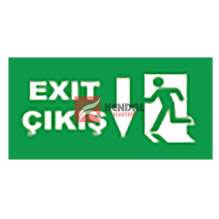 KEXIT214 EXİT ACİL ÇIKIŞ ARM. LED AŞAĞI