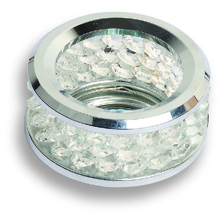 KKS171 KRİSTAL SPOT 3W İKİ KATLI BEYAZ*KROM