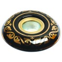 KKS173 KRİSTAL SPOT 3W SİYAH*ALTIN SERAMİK